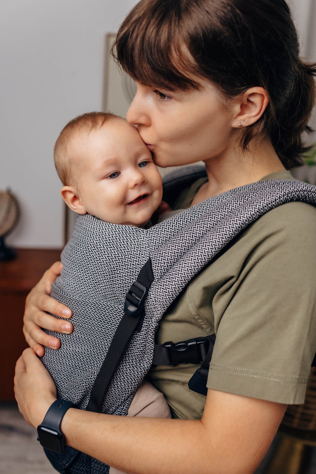 LennyLamb LennyLight - Kleine Fischgrät Ombre Grau