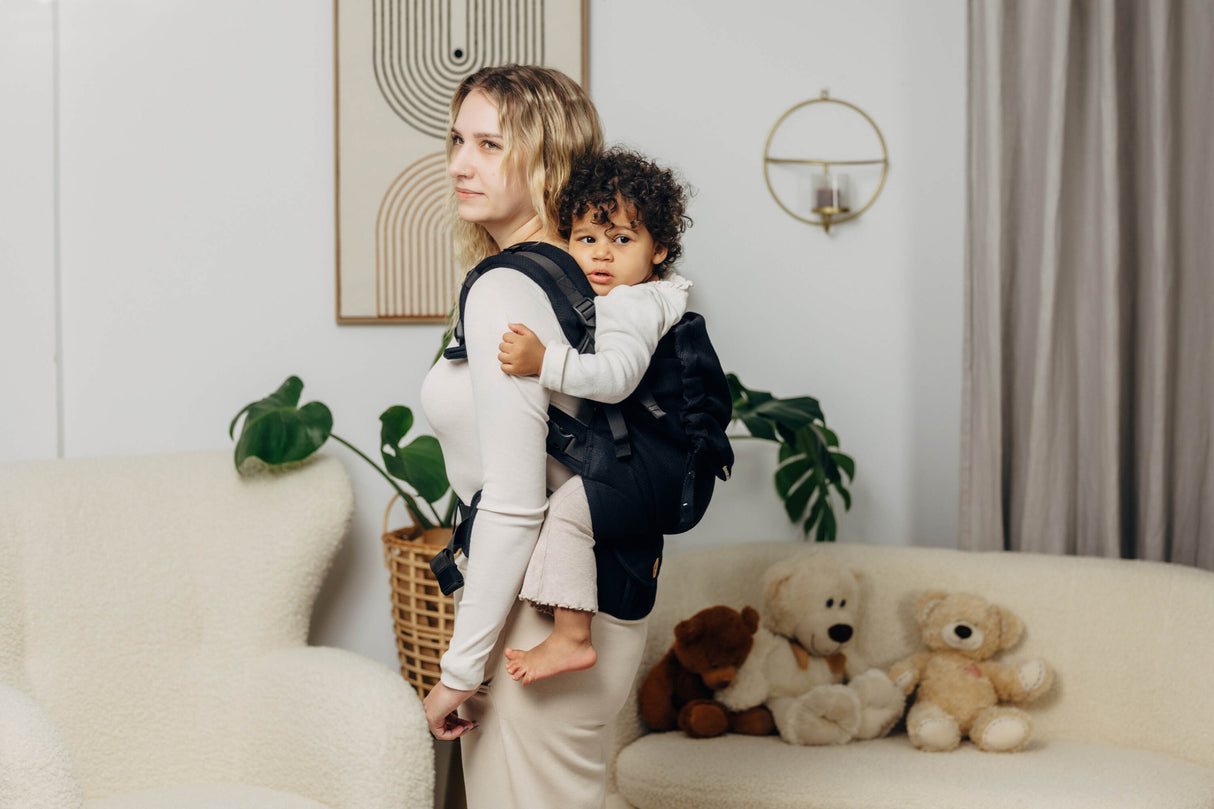 LennyLamb LennyPreschool Kleinkindtragehilfe - Little Herringbone Ebony Black