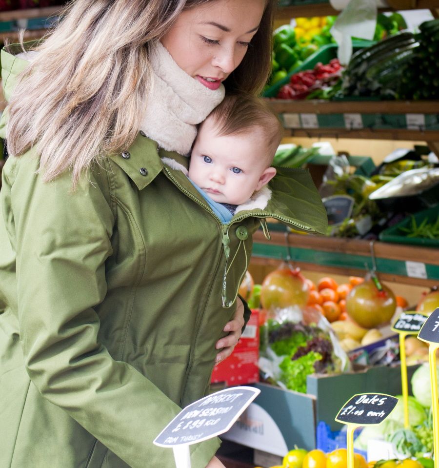 Shop Wombat & Co Wombat & Co Wallaby 2.0 Jacket - Forest Green & Beige at Babymaxi