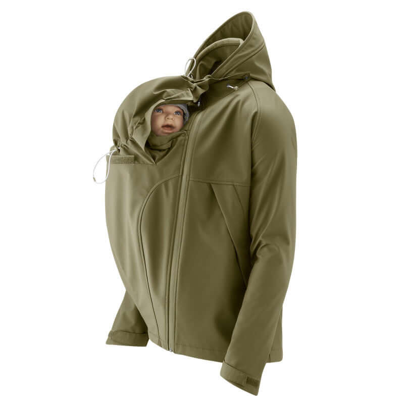 Shop Mamalila Mamalila Softshell Allrounder Jacket for men - Khaki at Babymaxi