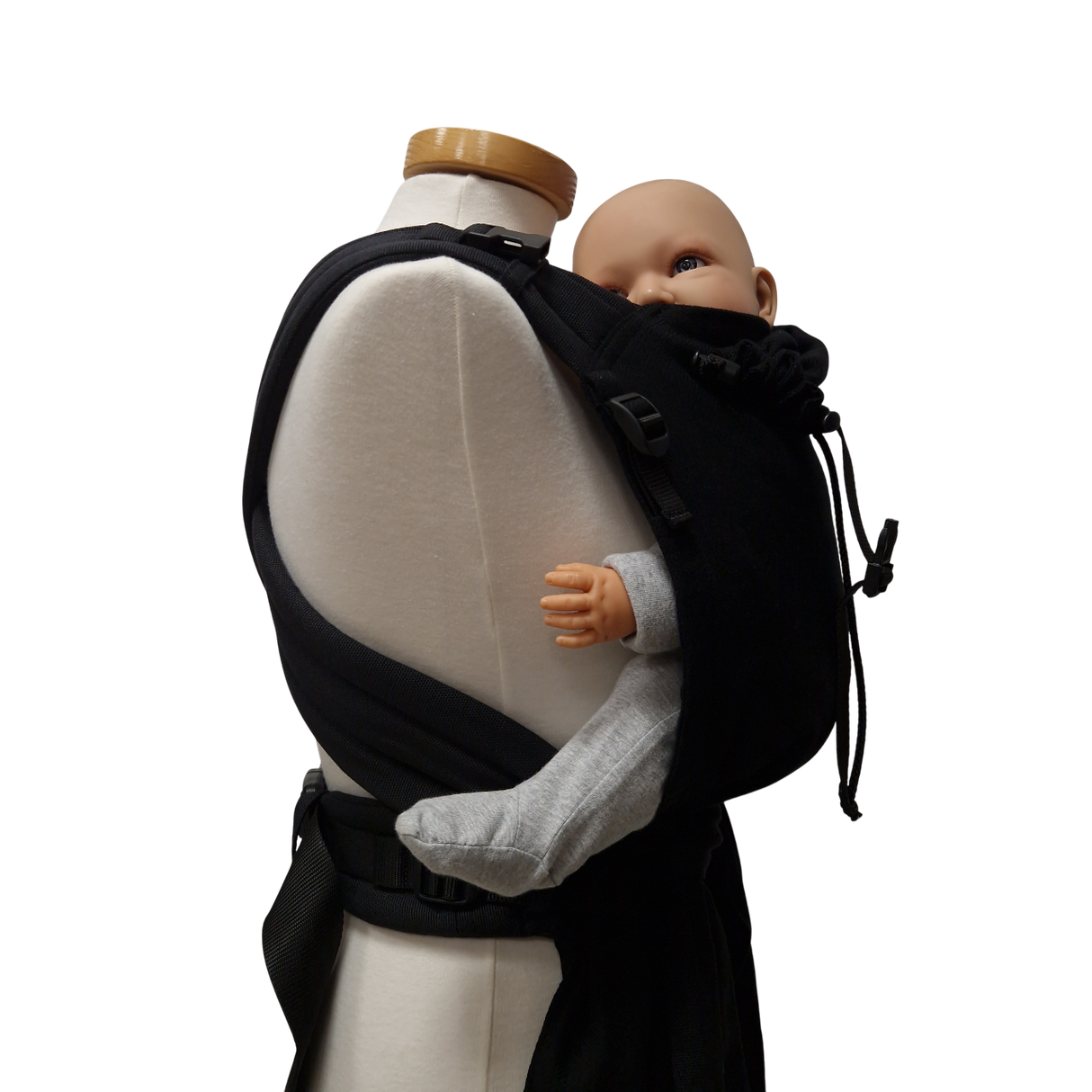 Storchenwiege Talemo Half-Buckle Babytrage - Black