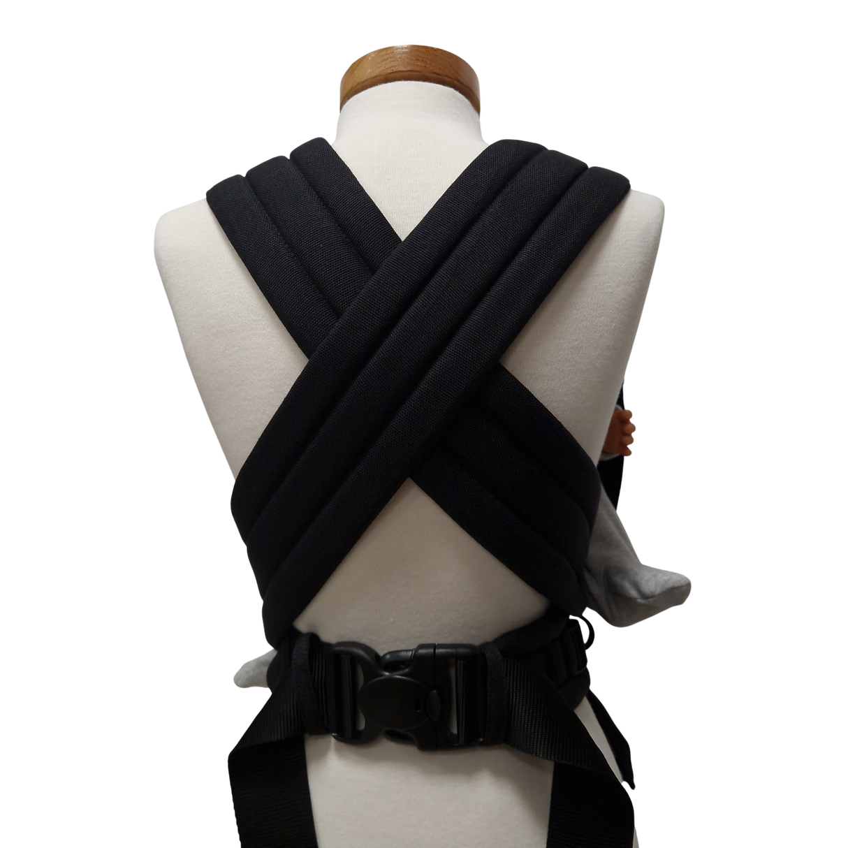 Storchenwiege Talemo Half-Buckle Babytrage - Black