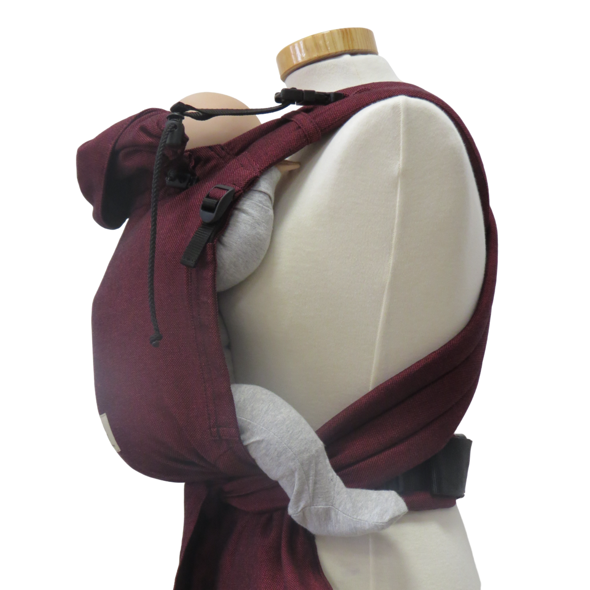 Storchenwiege Talemo Half-Buckle Babytrage - Bordeaux