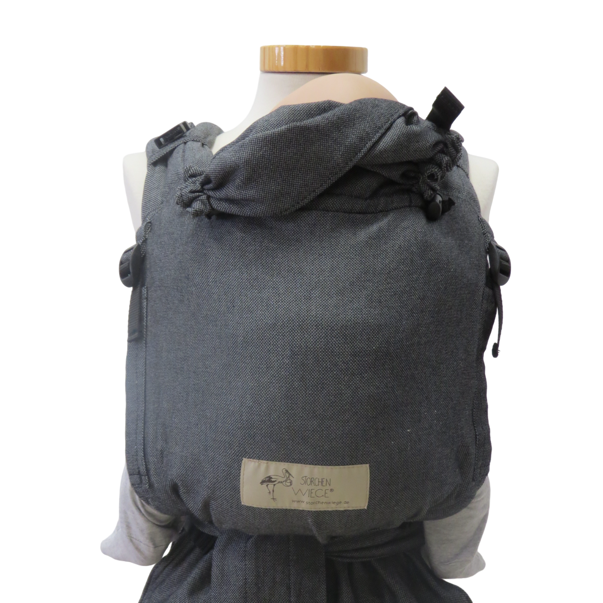 Storchenwiege Talemo Half-Buckle Babytrage - Graphite