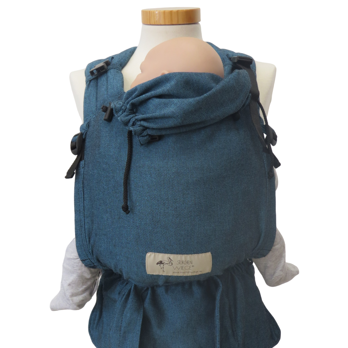 Storchenwiege Babytrage - Türkis