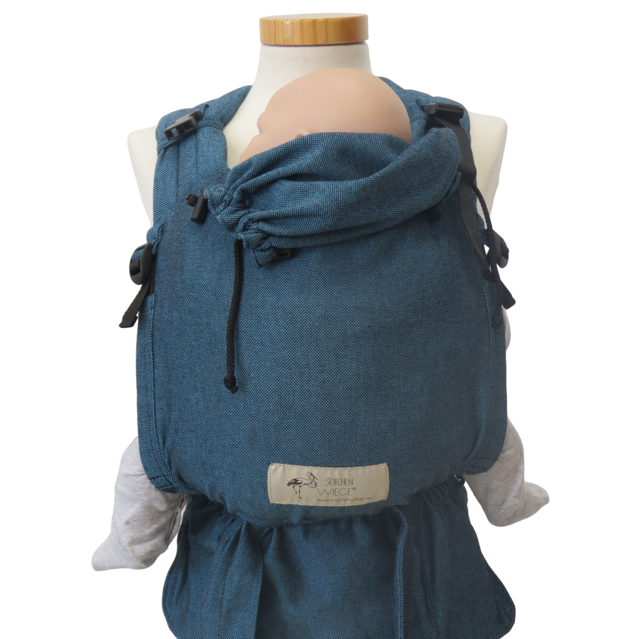 Storchenwiege Babytrage - Türkis