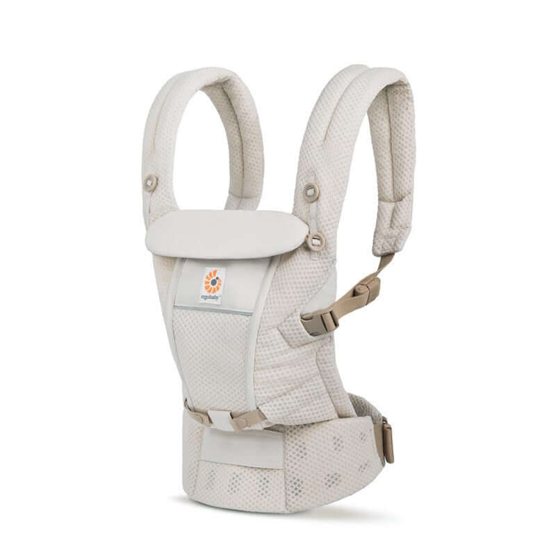 Ergobaby Adapt SoftFlex Mesh: Natural Beige baby carrier with breathable mesh design for comfort and air circulation | Babymaxi