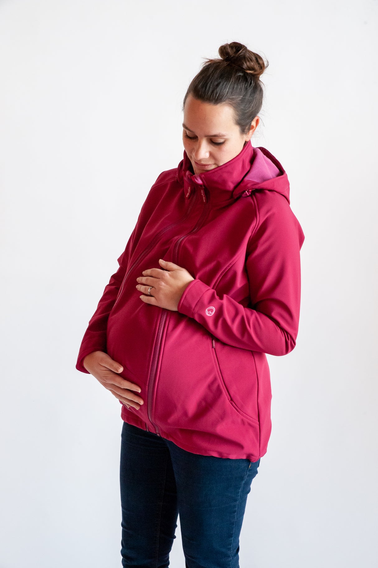 Mamalila Softshell Tragejacke Allrounder - Berry