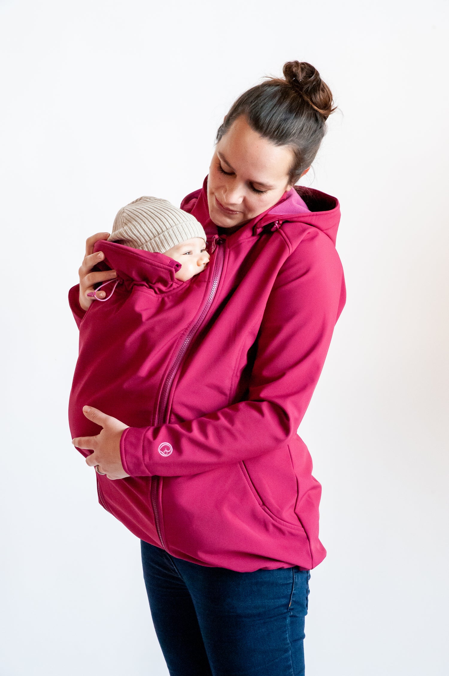 Mamalila Softshell Tragejacke Allrounder - Berry