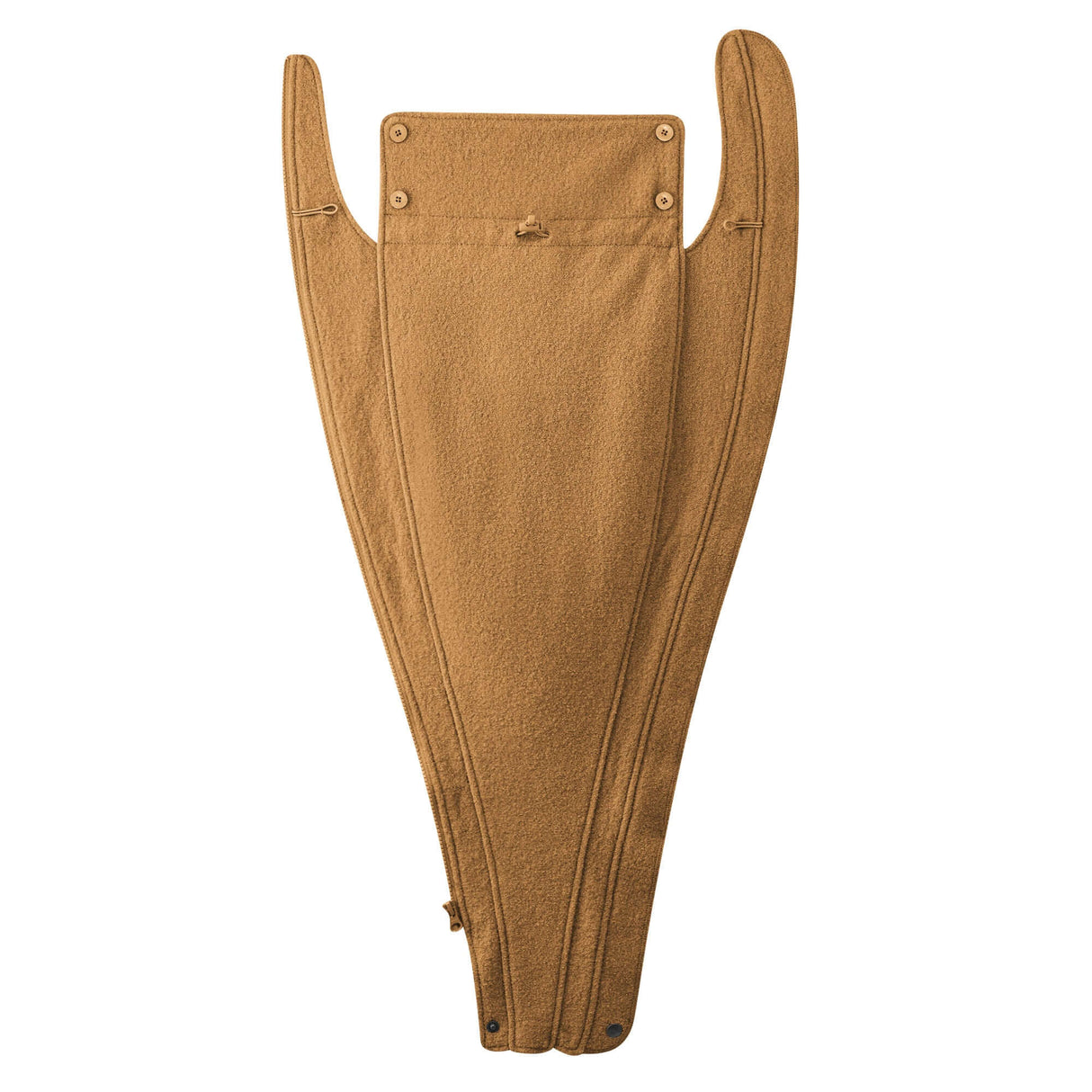 Mamalila Eco Wool Babywearing Coat Oslo - Camel coat insert for pregnancy and babywearing | Babymaxi