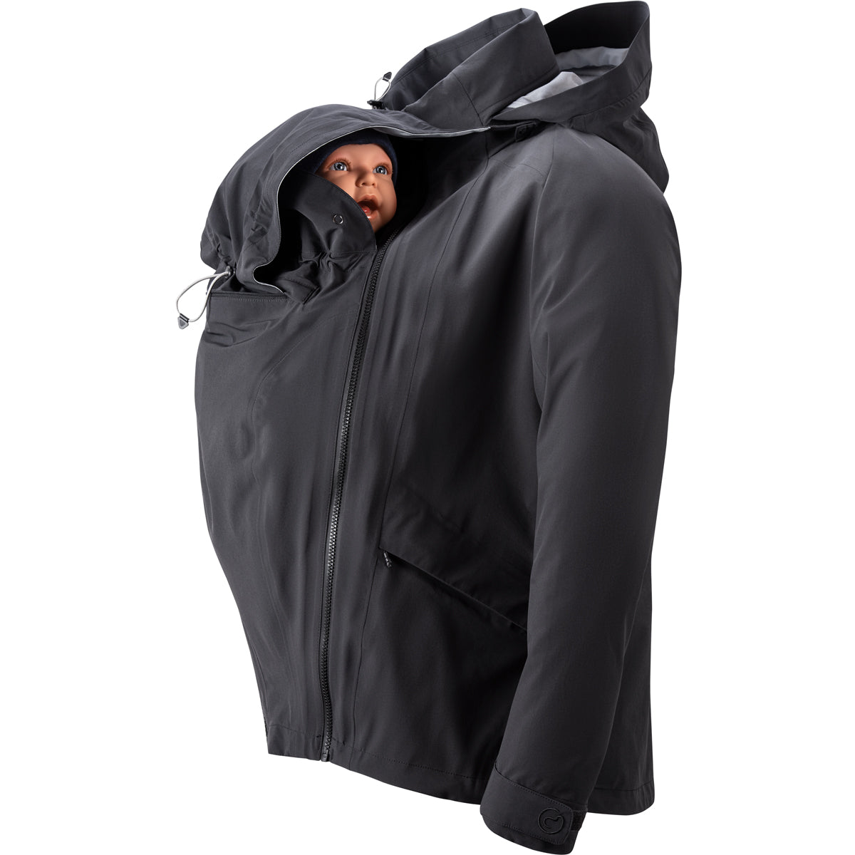Mamalila Explorer Dad Wasserdichte Baby Tragejacke - Black