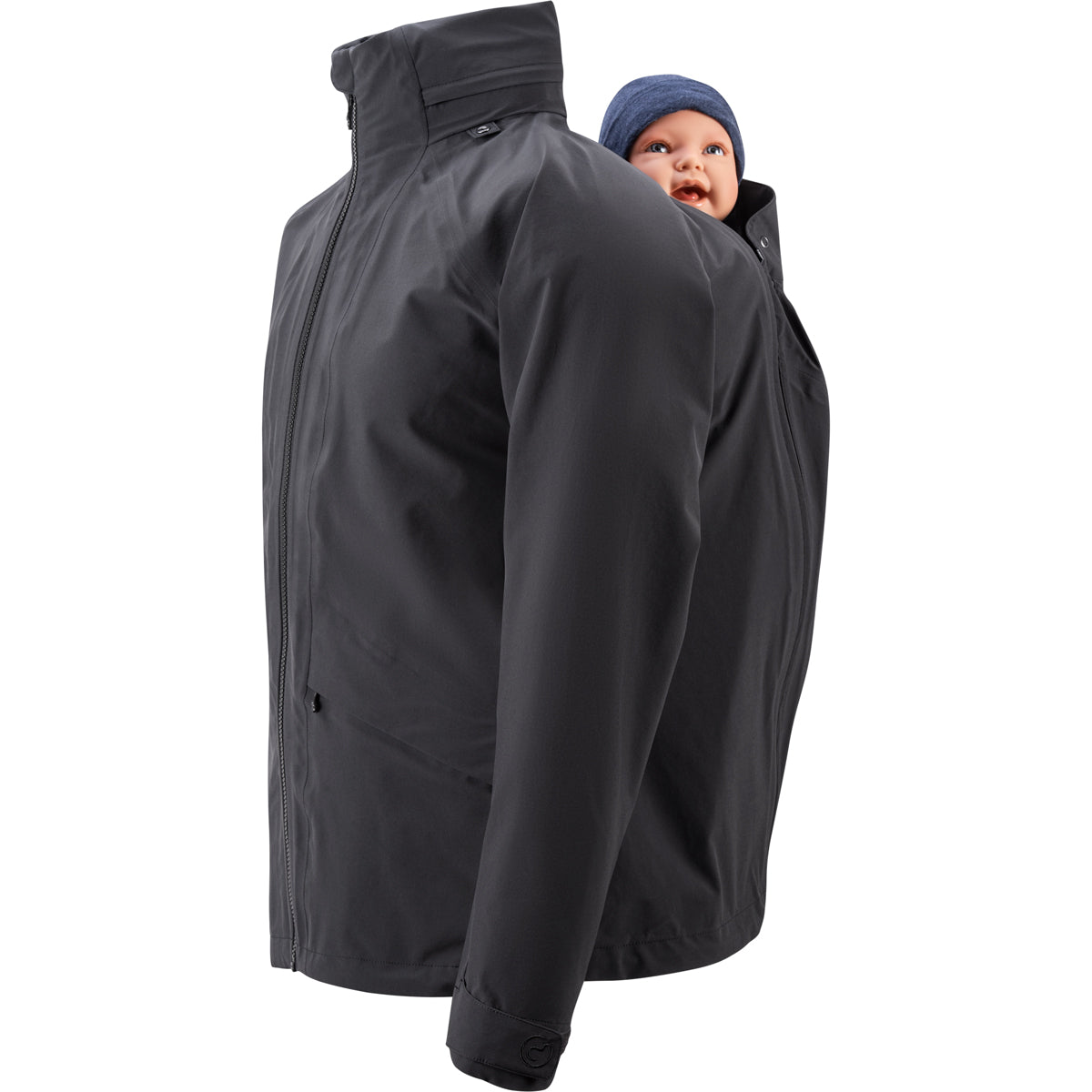 Mamalila Explorer Dad Wasserdichte Baby Tragejacke - Black