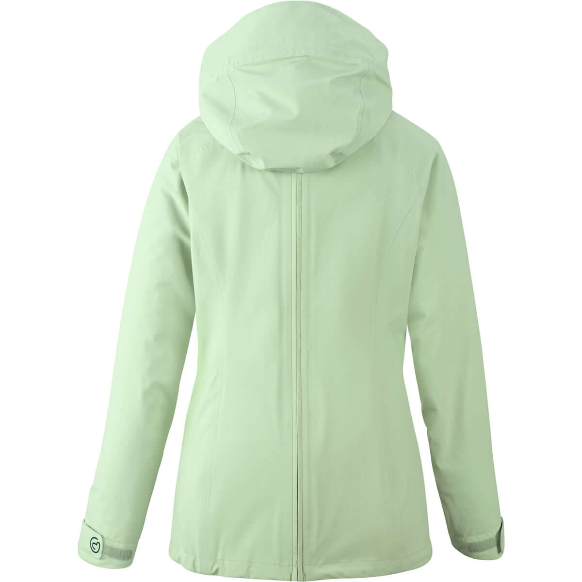 Back view of Mamalila Explorer Outdoor Baby Carrier Jacket - Mint, perfect for outdoor activities and weather protection | Babymaxi