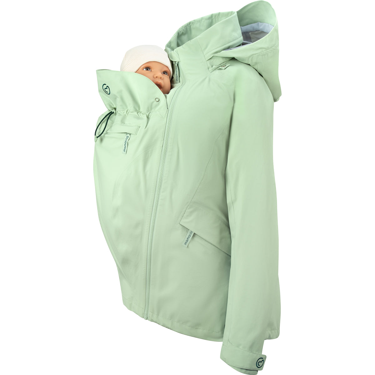 Mamalila Explorer Outdoor Babytrage Jacke - Mint