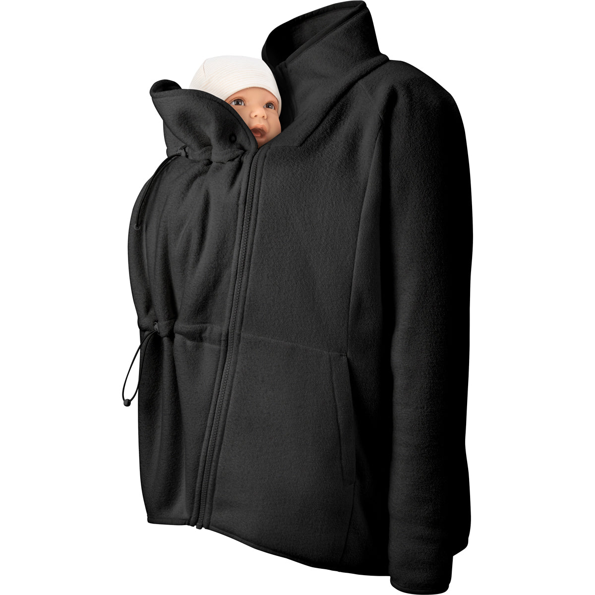 Mamalila Basel Babytrage Fleecejacke – Black