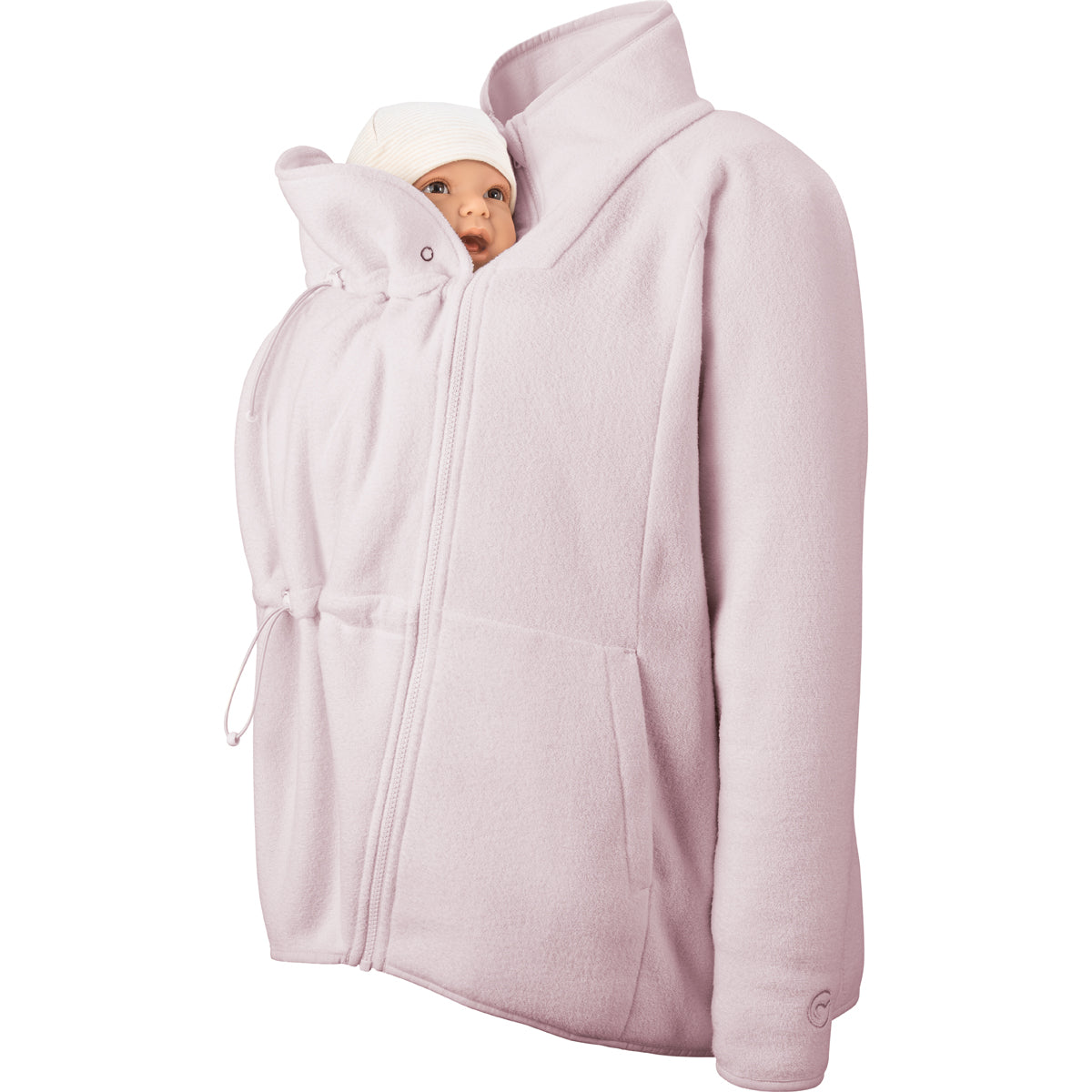 Mamalila Basel Babytrage Fleecejacke – Sanftes Flieder