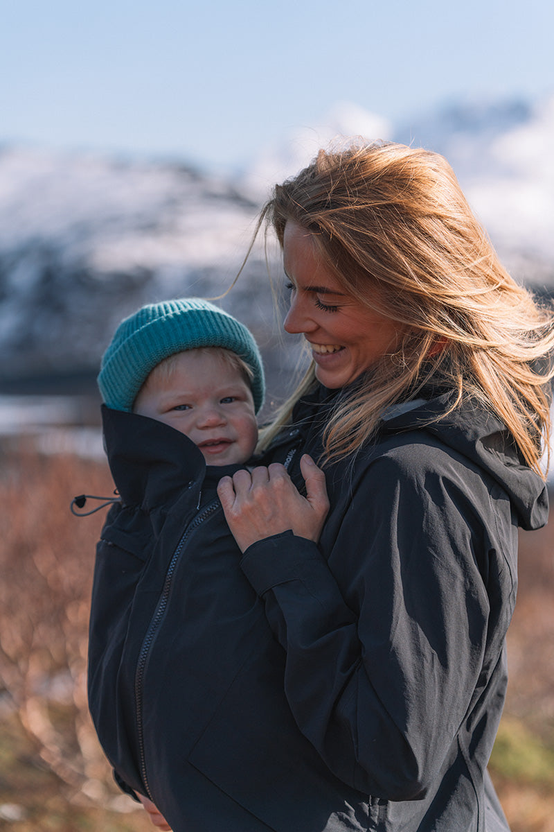 Mamalila Explorer Outdoor Babytrage Jacke - Black