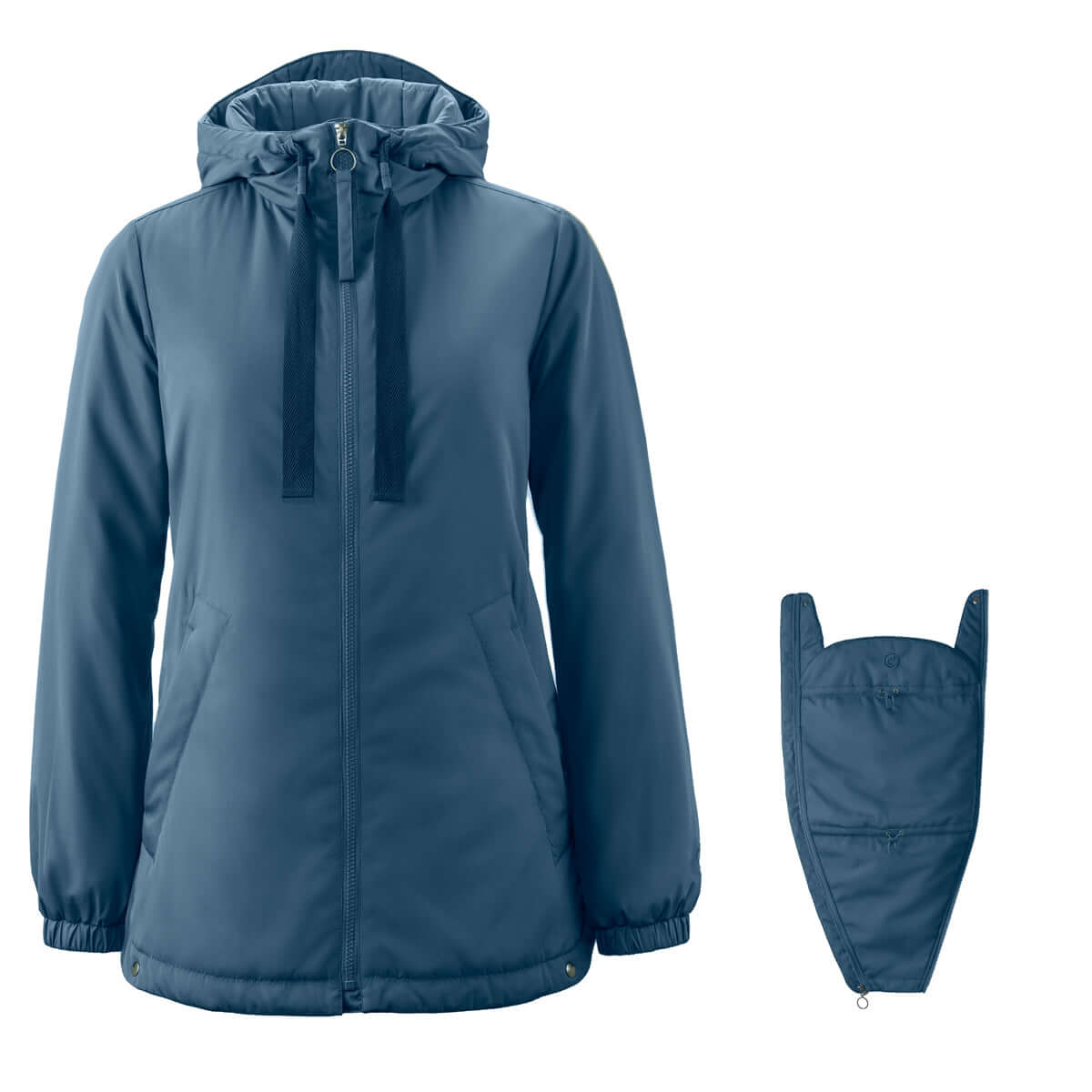 Mamalila Boston Babywearing Jacket - Navy with detachable baby insert for versatile motherhood | Babymaxi