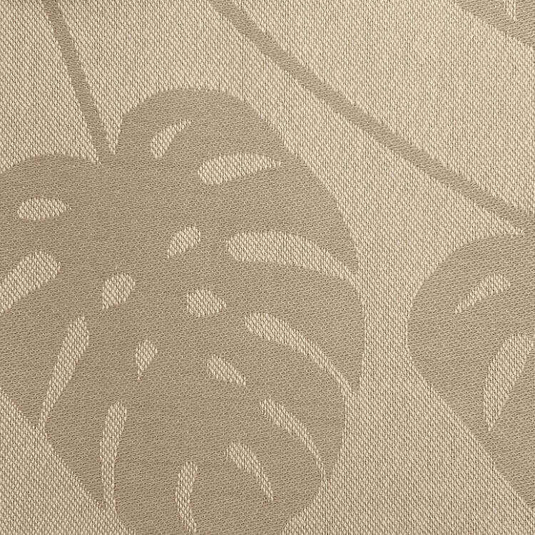 Quokkababy E-Carrier - Taupe Leaves fabric close-up with leaf pattern | Babymaxi