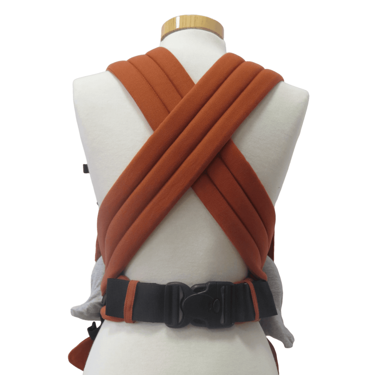 Storchenwiege Talemo Baby Carrier - Terra back view showing adjustable straps and buckle | Babymaxi