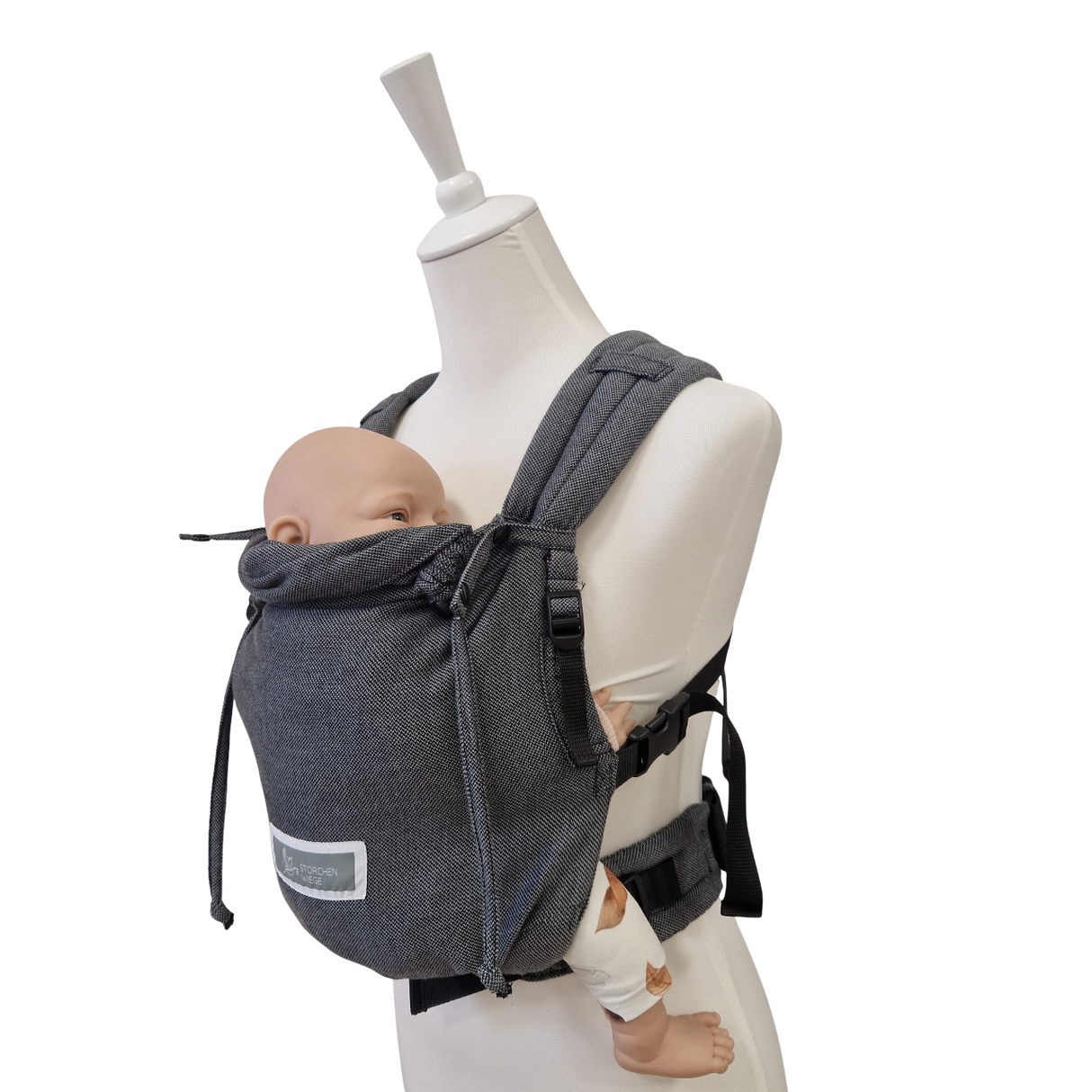 Stochenwiege Valeno Babytrage - Graphit