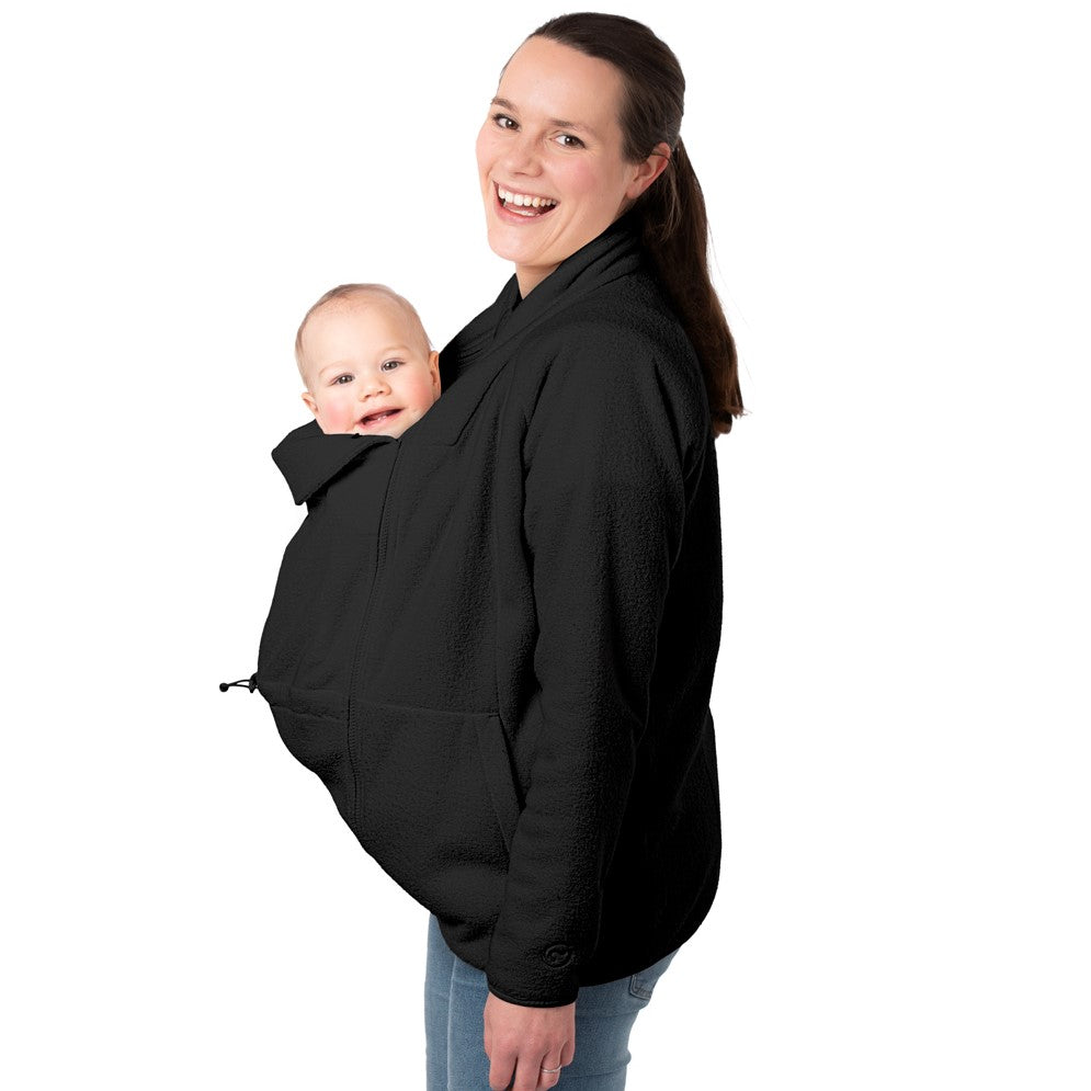 Mamalila Basel Babytrage Fleecejacke – Black