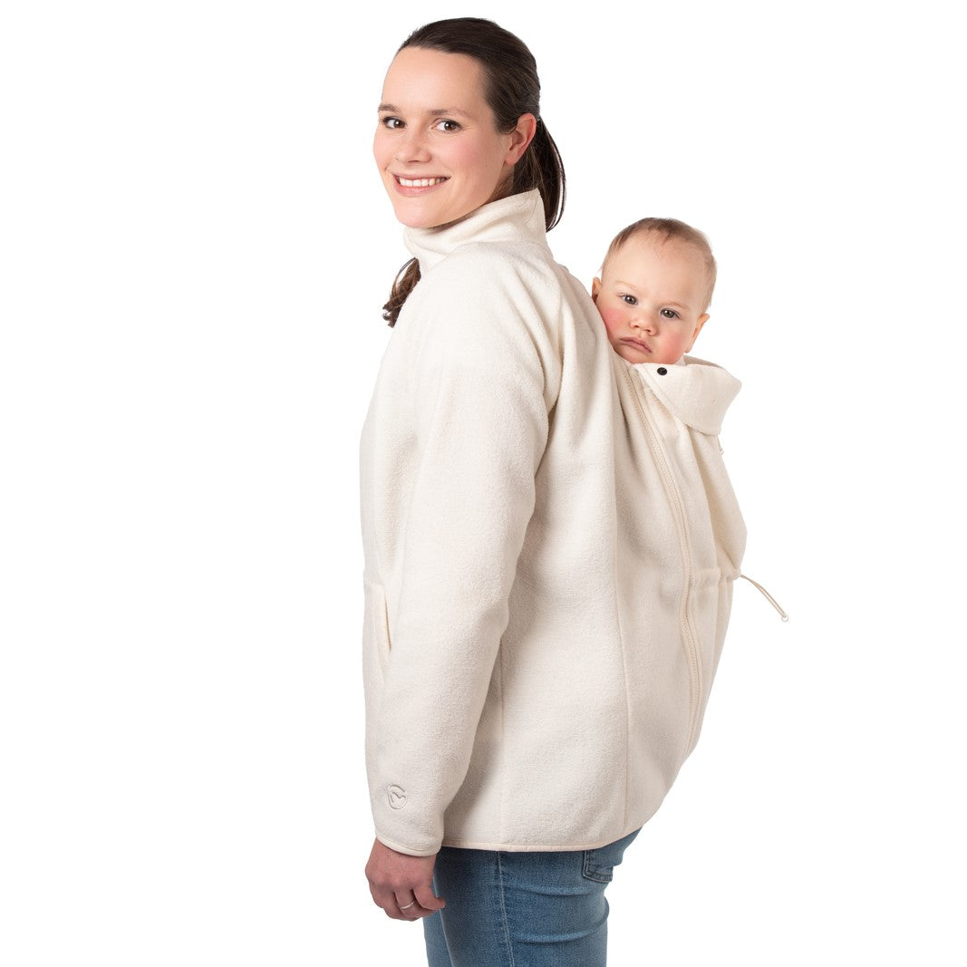 Mamalila Basel Babytrage Fleecejacke – Off White