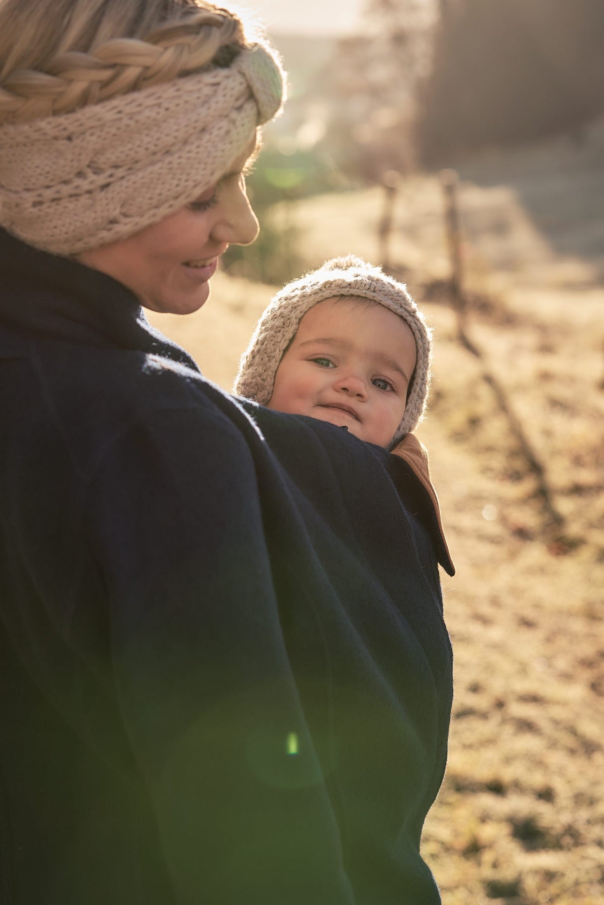 Mamalila Eco Wool Baby Tragemantel Oslo - Navy