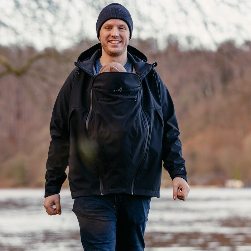 Mamalila Softshell Allrounder Jacke für Herren - Black