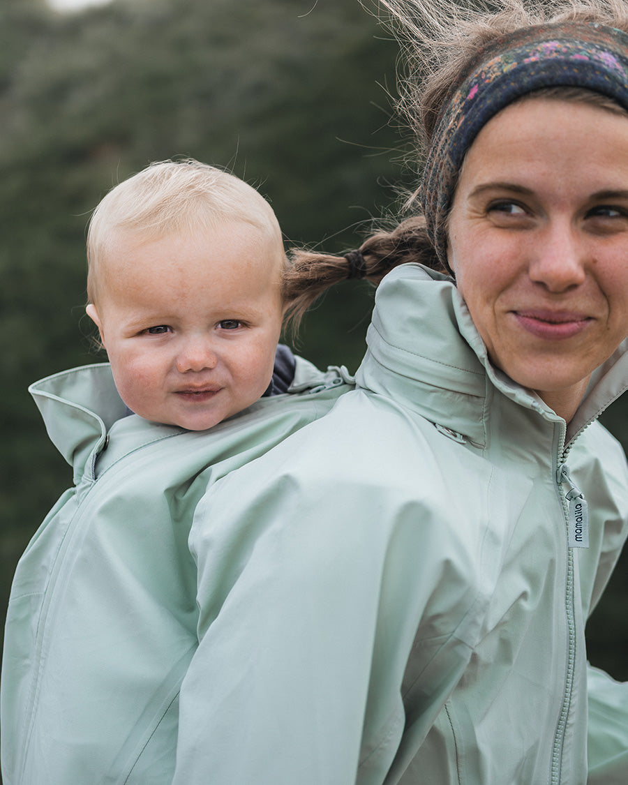 Mamalila Explorer Outdoor Babytrage Jacke - Mint