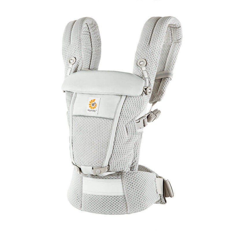 Ergobaby Adapt SoftFlex Mesh Pearl Grey baby carrier with breathable mesh for air circulation | Babymaxi
