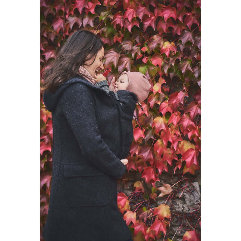 Shop Mamalila Mamalila Hooded Babywearing Coat Vienna - Anthracite at Babymaxi
