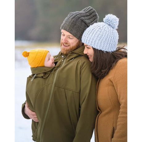 Shop Mamalila Mamalila Softshell Allrounder Jacket for men - Khaki at Babymaxi