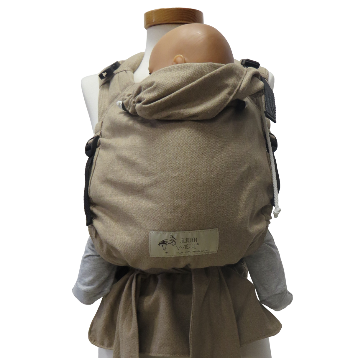 Storchenwiege Talemo Half-Buckle Babytrage - Sand