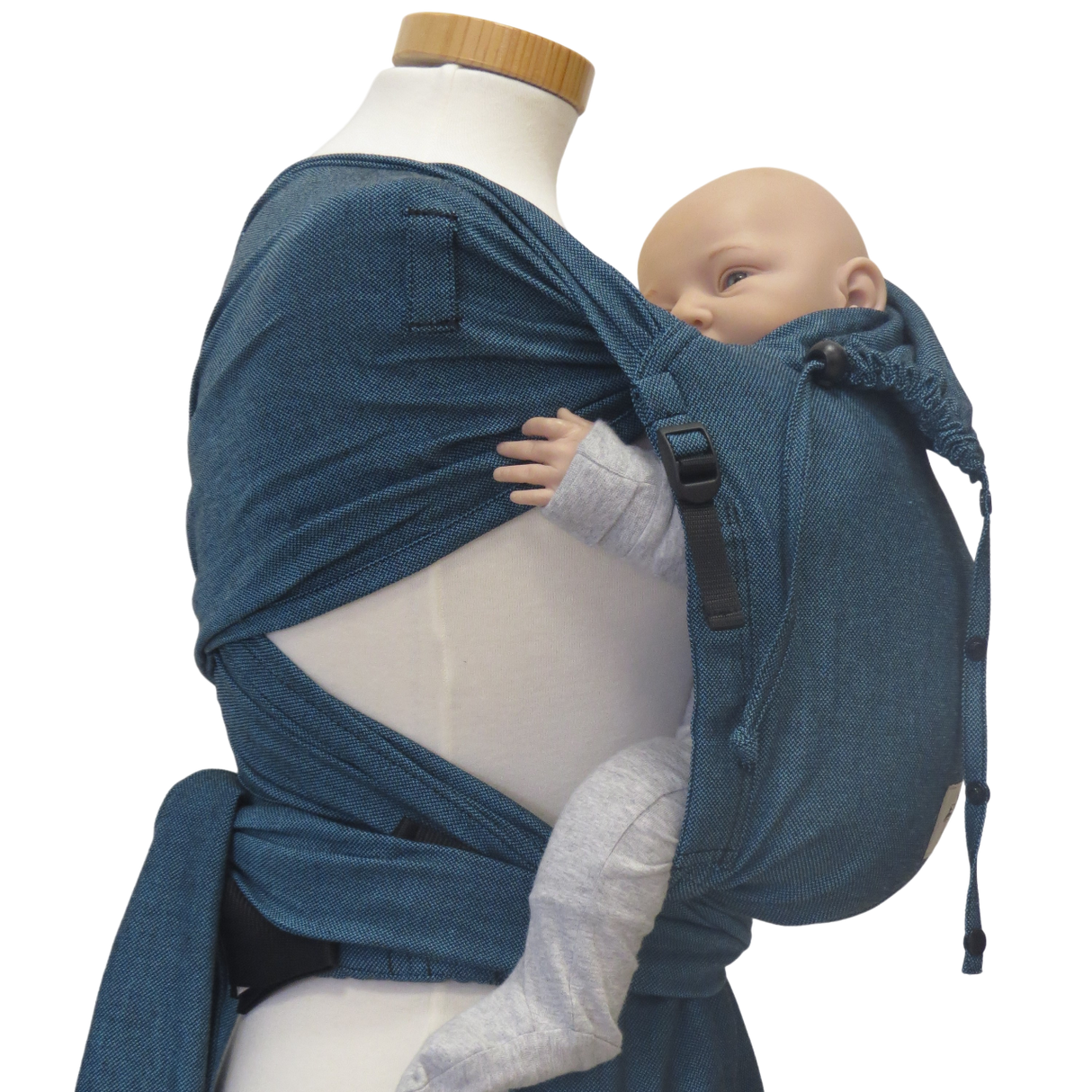 Storchenwiege Wrap Babytrage - Türkis