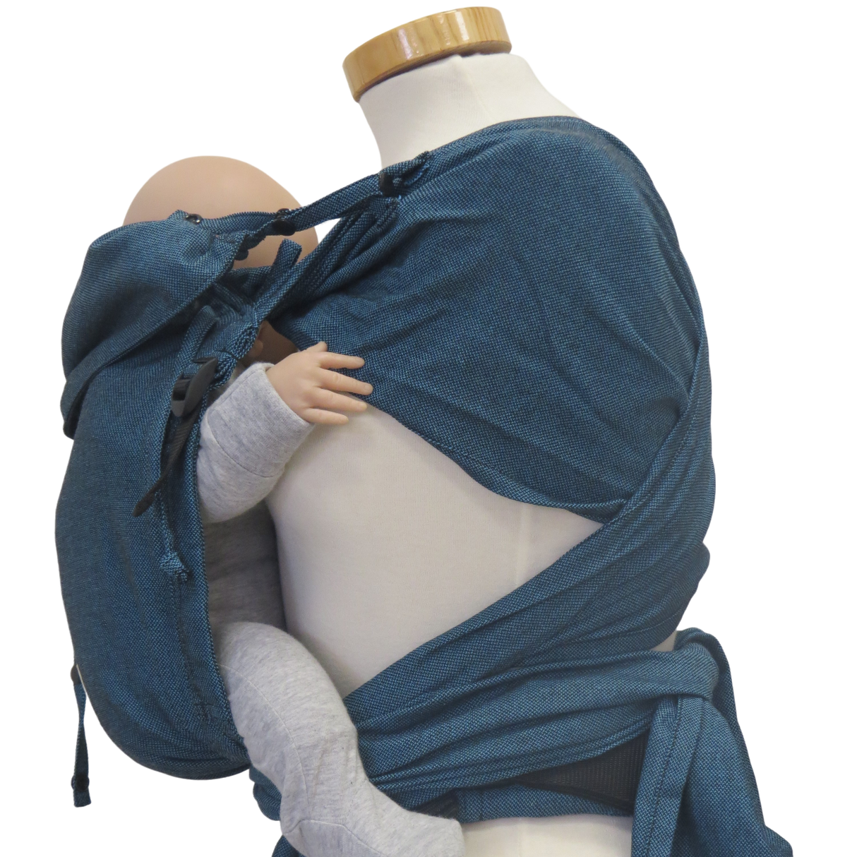 Storchenwiege Wrap Babytrage - Türkis