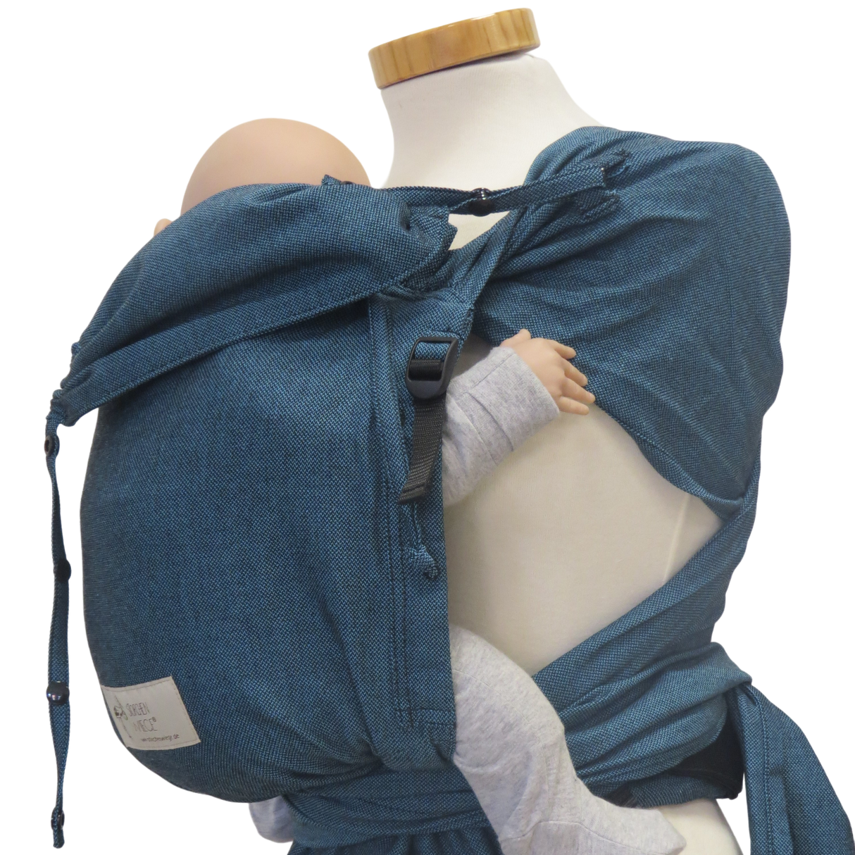 Storchenwiege Wrap Babytrage - Türkis