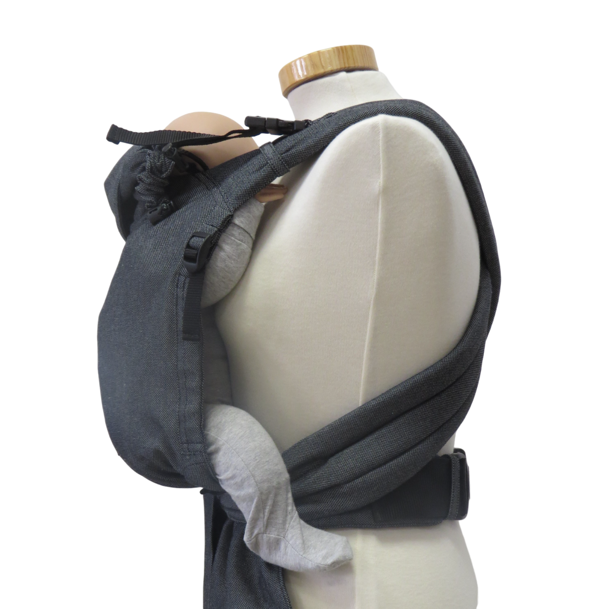 Storchenwiege Talemo Half-Buckle Babytrage - Graphite