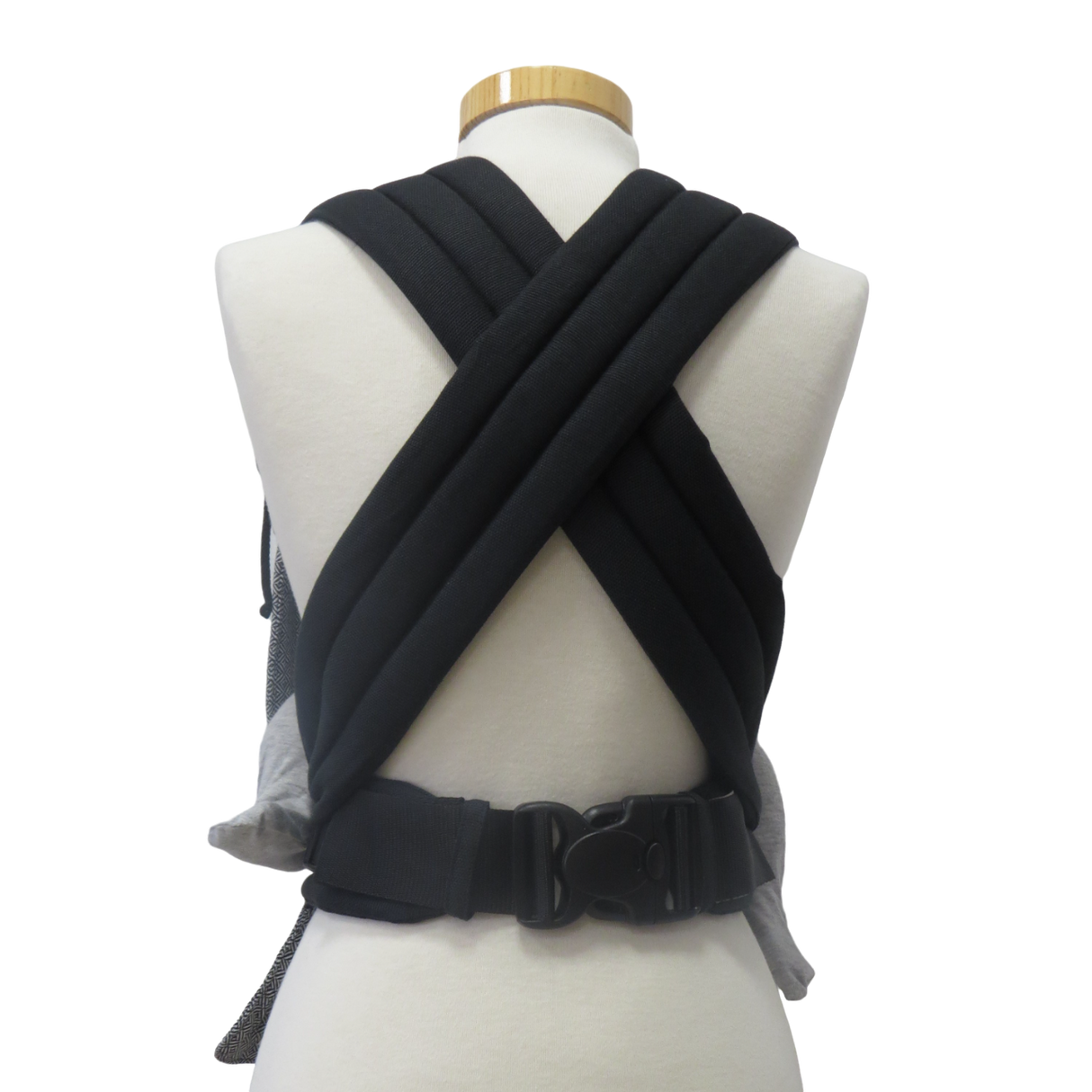 Storchenwiege Talemo Half-Buckle Babytrage - Leo Black White