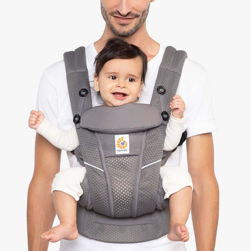 Babytrage: Ergobaby Omni Breeze - Graphitgrau | Babymaxi