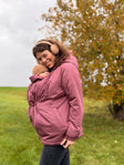Mamalila Boston Babytragejacke - Dark Rose