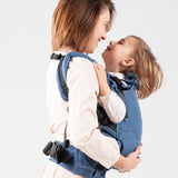 Isara The One - Bluestone ergonomic baby carrier, providing comfort and support for parents and children | Babymaxi