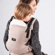 Isara The One - Caffe Latte baby carrier with child, ergonomic design for comfort and adaptability | Babymaxi