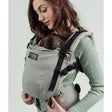 Isara The One - Misty Linen baby carrier in sage green, featuring ergonomic design and soft linen fabric | Babymaxi