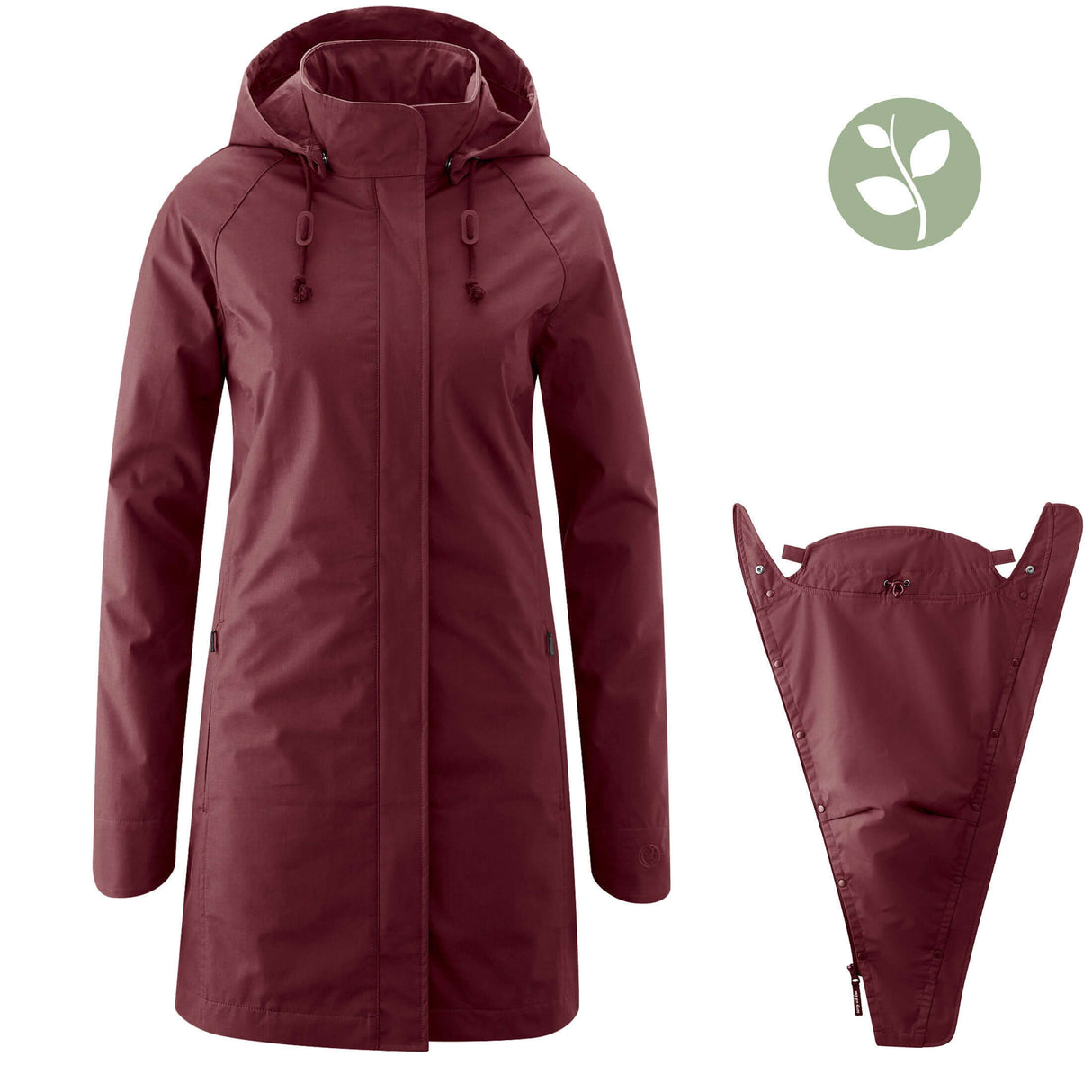 Shop Mamalila Mamalila Berlin All-Season Babywearing Coat – Berry at Babymaxi