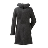 Mamalila Hooded Babywearing Coat Vienna - Anthracite, stylish boiled wool coat with hood, perfect for all weather | Babymaxi