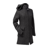 Mamalila Hooded Babywearing Coat Vienna - Anthracite, stylish boiled wool coat with windproof lining | Babymaxi
