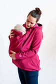 Mamalila Softshell-Babytragejacke Allrounder - Berry