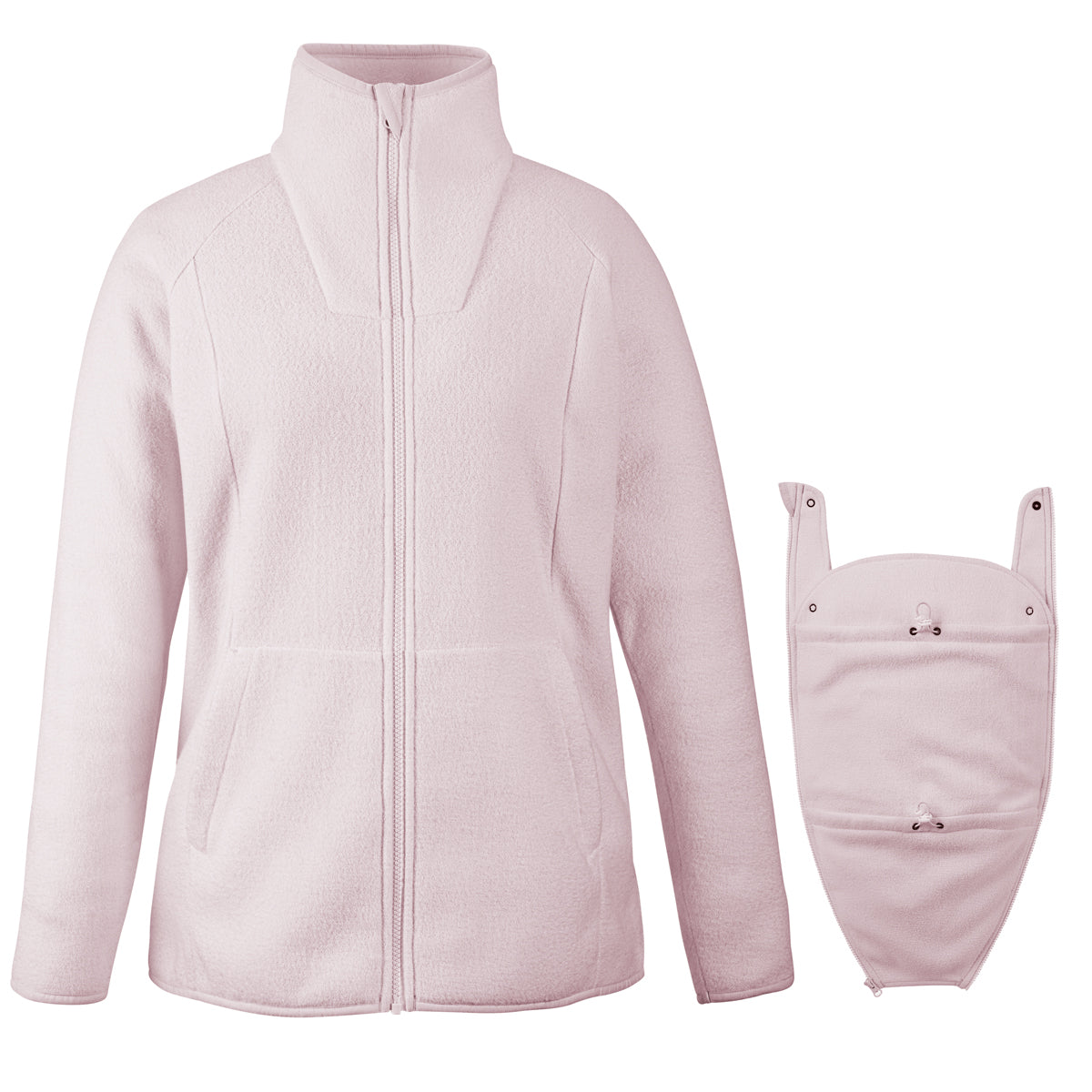 Mamalila Basel Babytrage Fleecejacke – Off White