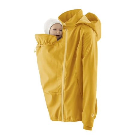 Shop Mamalila Mamalila Softshell Babywearing Jacket Allrounder - Mustard at Babymaxi
